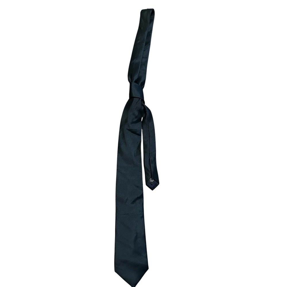 Michael Kors Mens Necktie Solid Black 100% Silk Formal Business Dress Tie